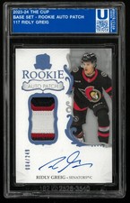 2023-24 Upper Deck The Cup Ridly Greig RC Rookie Patch Auto /249