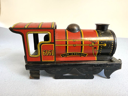Vintage Brimtoy England Spur O Uhrwerk Lokomotive Karosserie 6161 Lok um 1936 | Zustand: For parts or not working