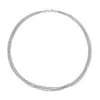Cavill Silberhalskette 925 Sterlingsilber Rhodiniert 45 Cm Elegant Damen