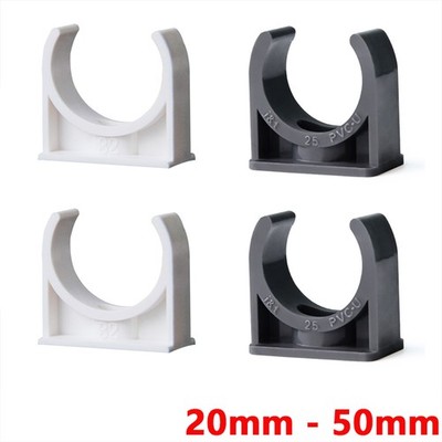 PVC Open Pipe Clips Pipe Clips Clamp Support Holder Fixed 20 25mm 32mm 40mm 50mm