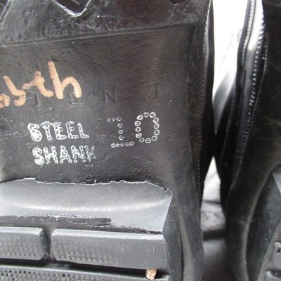 LaCrosse De Icer Boots Mens 10 Black Leather Rubber Duck‎ Made in USA Insulated LaCrosse De Icer Boots Mens 10 Black Leather Rubber Duck  main image 4