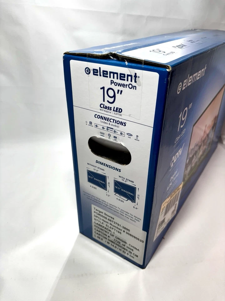 NEW - Element 19" 720p LED TV Wall Mountable 1 x HDMI 1 x USB Input & VGA Input - Image 2 of 3