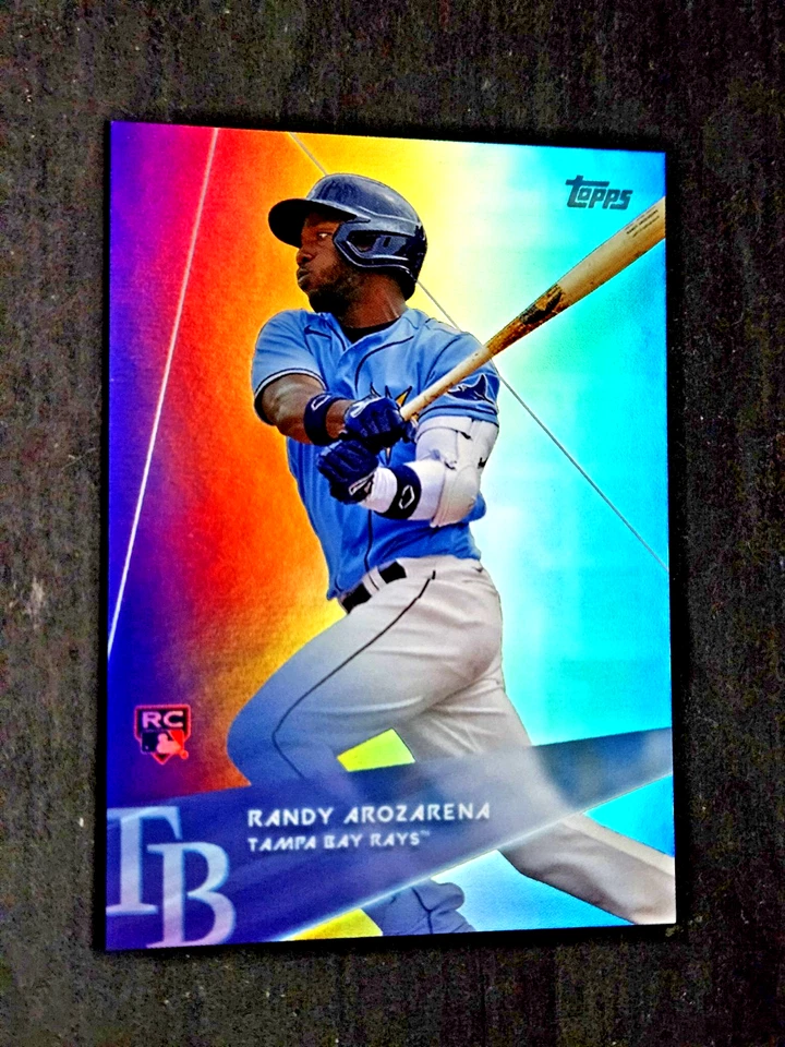 2020 Topps X Steve Aoki Randy Arozarena Rainbow Foil Rookie #50 RC GRADE ME 💥💥 - Image 4 of 4