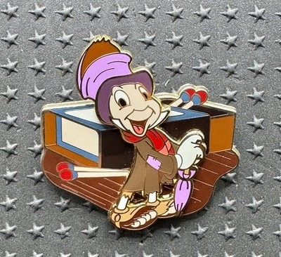 Disney Pin LR 2009 Jiminy Cricket Jumps Pin