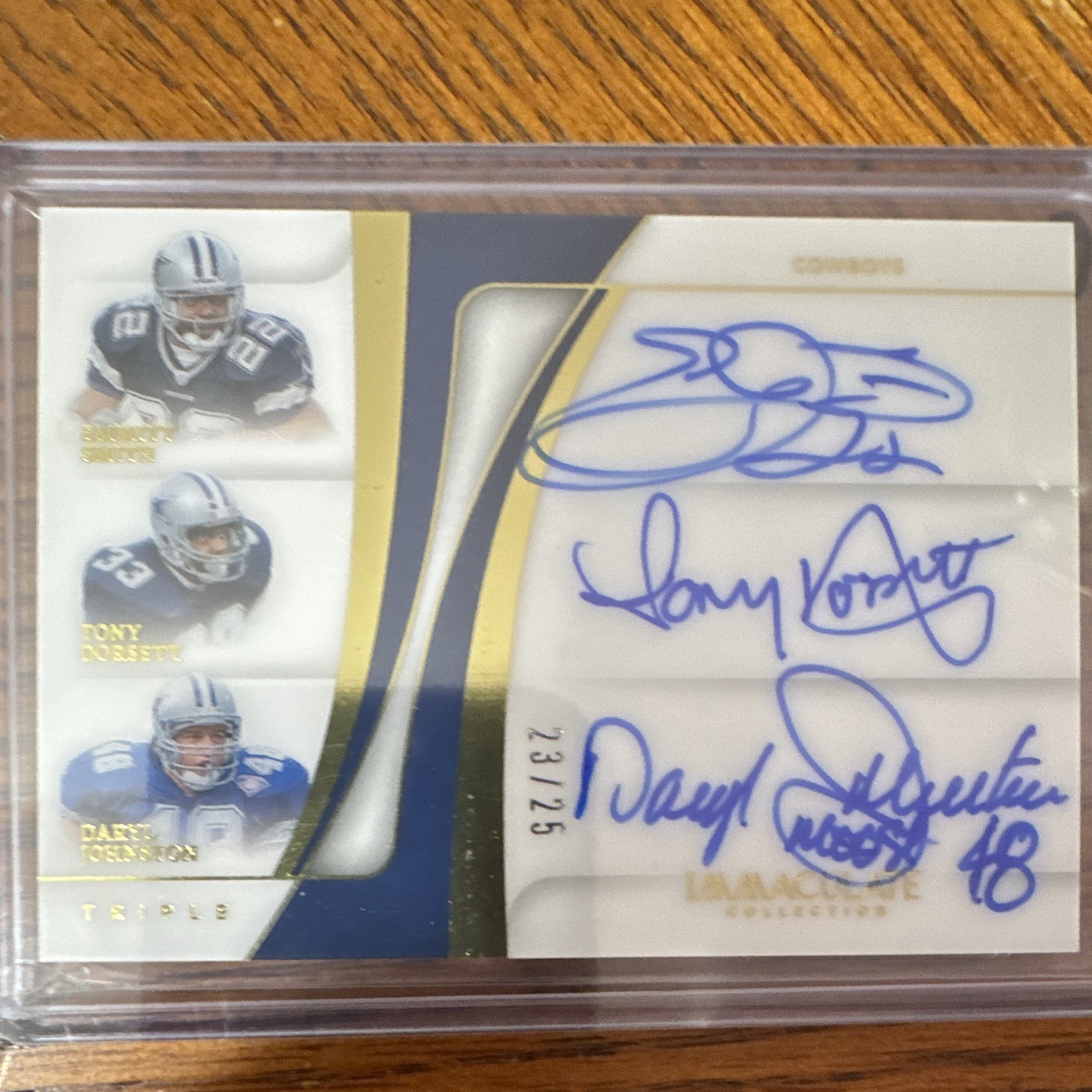 Panini 2024 Immaculate Football ITA-RB2 Triple Auto Smith Dorsett 23/25
