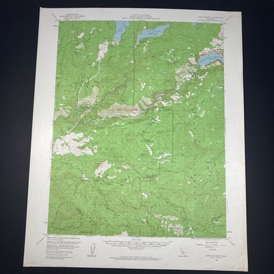 Lake Eleanor CA Quadrangle 1956 Topo Map California Vintage USGS