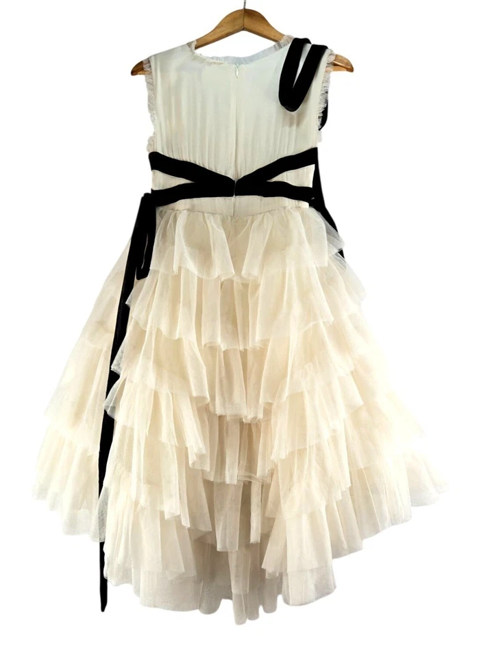 Vestido Enagua Joy Folie Geneva Crema Tuel Juvenil 12 Negro Terciopelo Cinta Mia Joy Foto 2 de 4