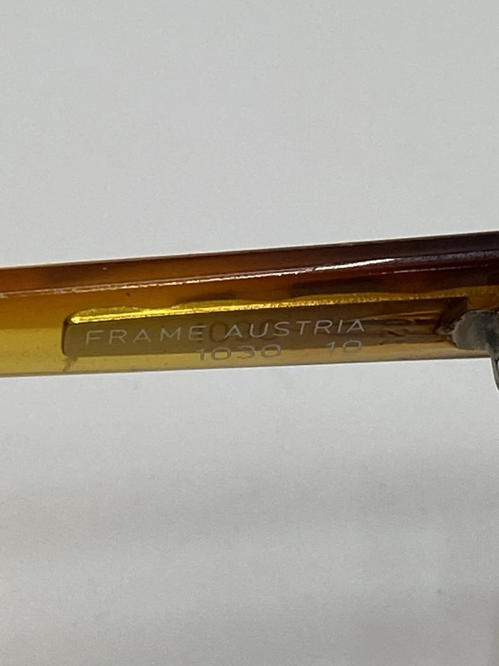 Armações de óculos masculinas vintage Playboy Optyl marrom âmbar 1030-10 fabricadas na Áustria - Imagem 4 de 4