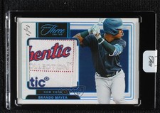 2024 Three and Two Prospect Swatches Holo Platinum Blue 1/1 Brando Mayea