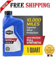 Super Tech High Mileage Full Synthetic Motor Oil 5W-20 – 1 Qt Engine Protection 31.40 per gallon