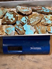 1 Pound Of Nevada #8 Rough Turquoise Slabs! Now Available!