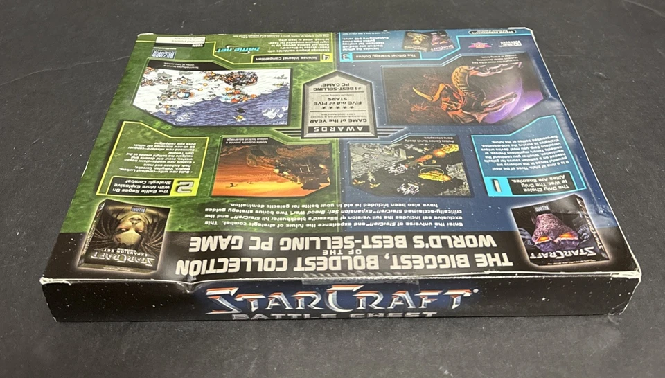 StarCraft Battle Chest PC 1999 Blizzard Big Box Sealed Blood War Strategy Guide - Image 4 of 4