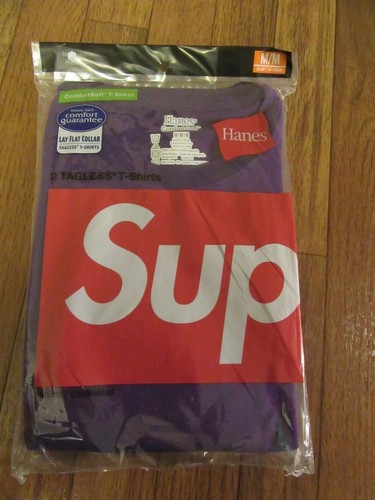 Supreme Hanes Tagless Tees (2 Pack 