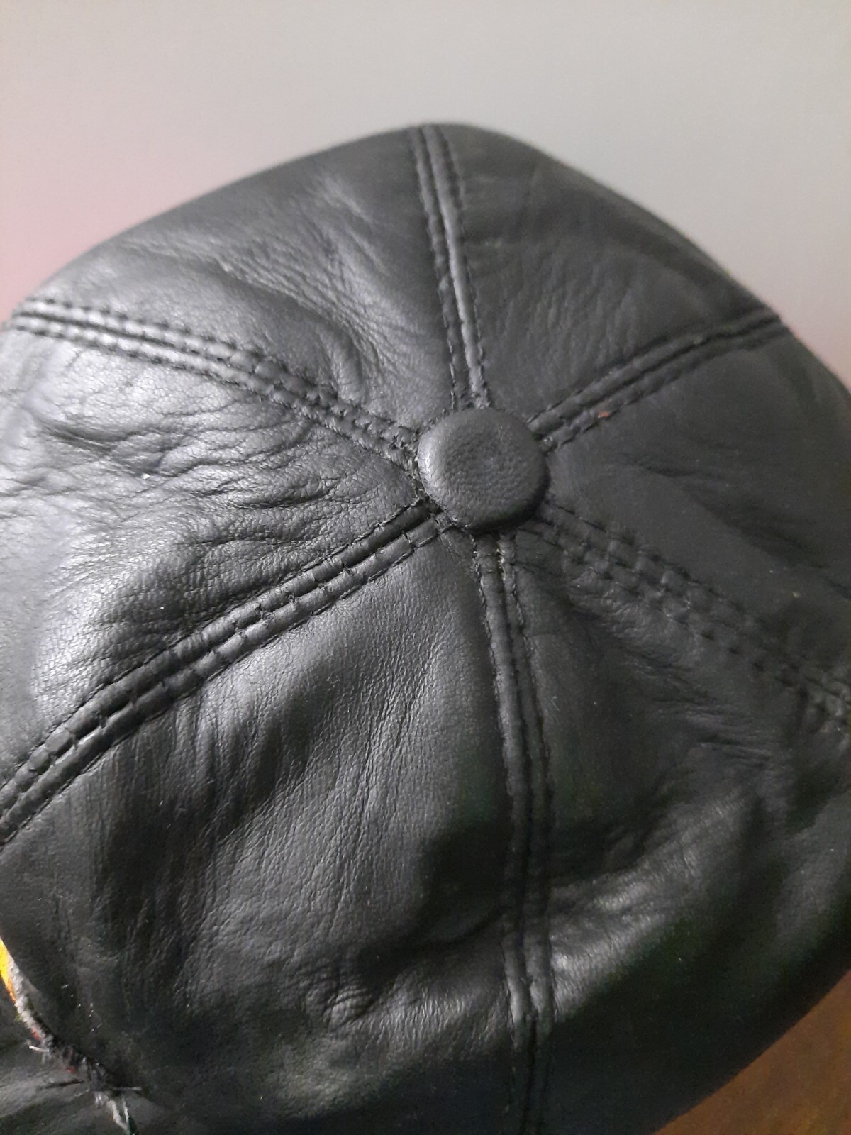 Vintage Leather Hard Rock Cafe Hat Cap Made In Mexico Rare Genuine