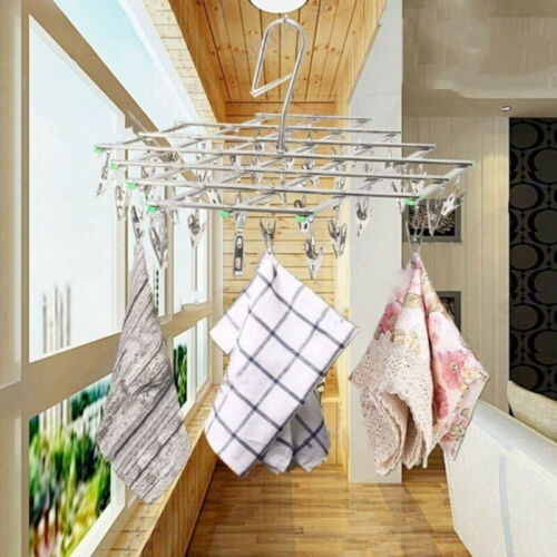 35 Pegs Stainless Metal Sock Underwear Clothes Outdoor Dryer Laundry Hanger - Picture 6 of 9