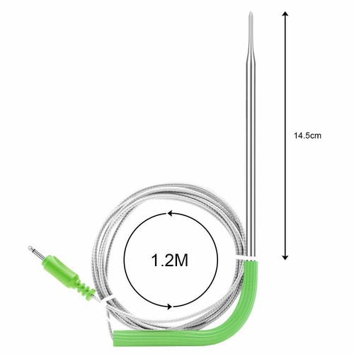 Inkbird 1 Stück Ersetzen Sonde Sensor Edelstahl für WIFI BBQ Thermometer IBBQ-4T - Bild 9 von 11