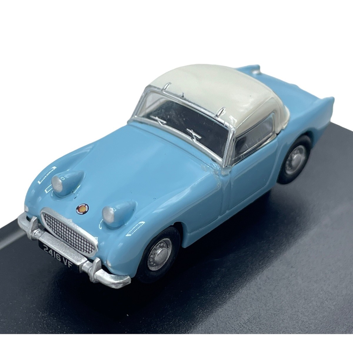 Austin Healey Bugeye Sprite Iris Blue Diecast car 1:76 OO Scale