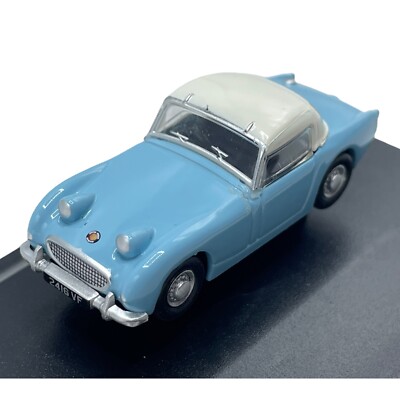 Austin Healey Bugeye Sprite Iris Blue Diecast car 1:76 OO Scale