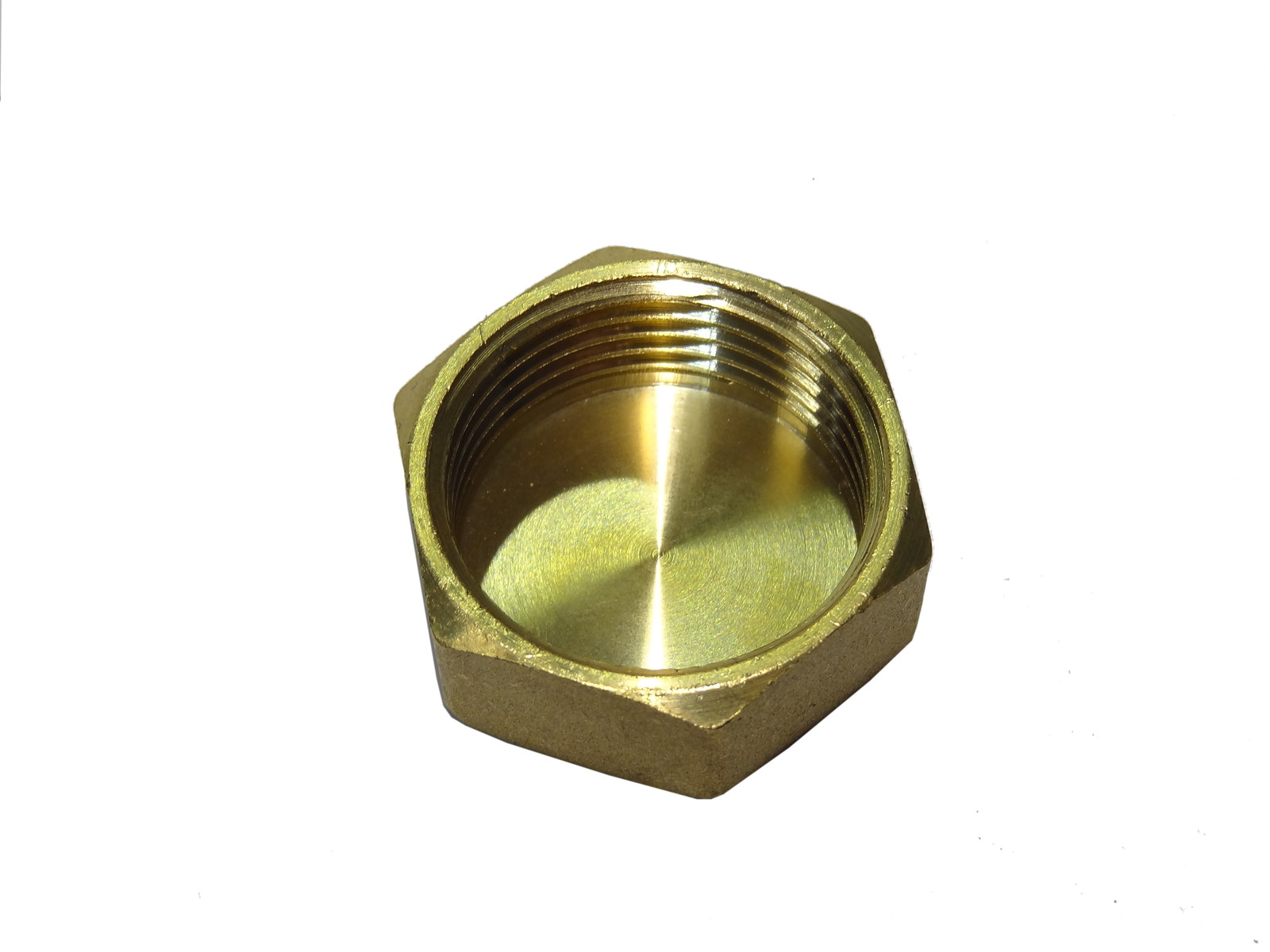 1"" BSP Brass Blanking Cap / Blank Nut - Brass Fitting With Female Thread