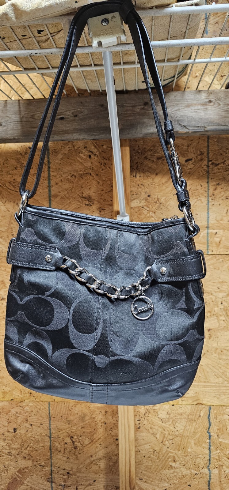 coach black purses and handbags used preowned-image