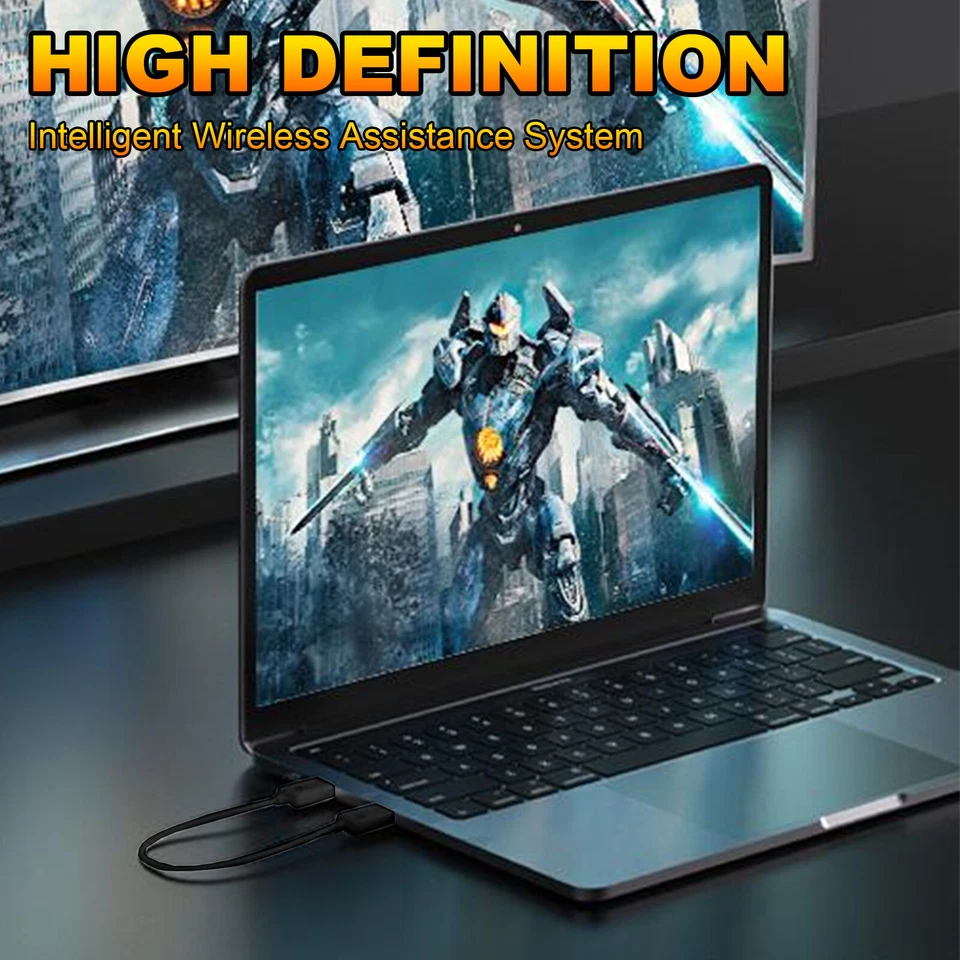 50M Wireless HDMI Typ-C Extender Video Sender Empfänger für PS4 PC Telefon zu TV - Bild 3 von 4