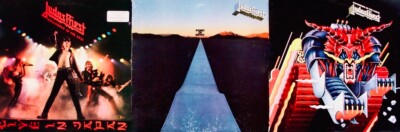 JUDAS PRIEST~3 Albums~ 1 Promo~Unleashed In The East~Point Of Entry~Defenders