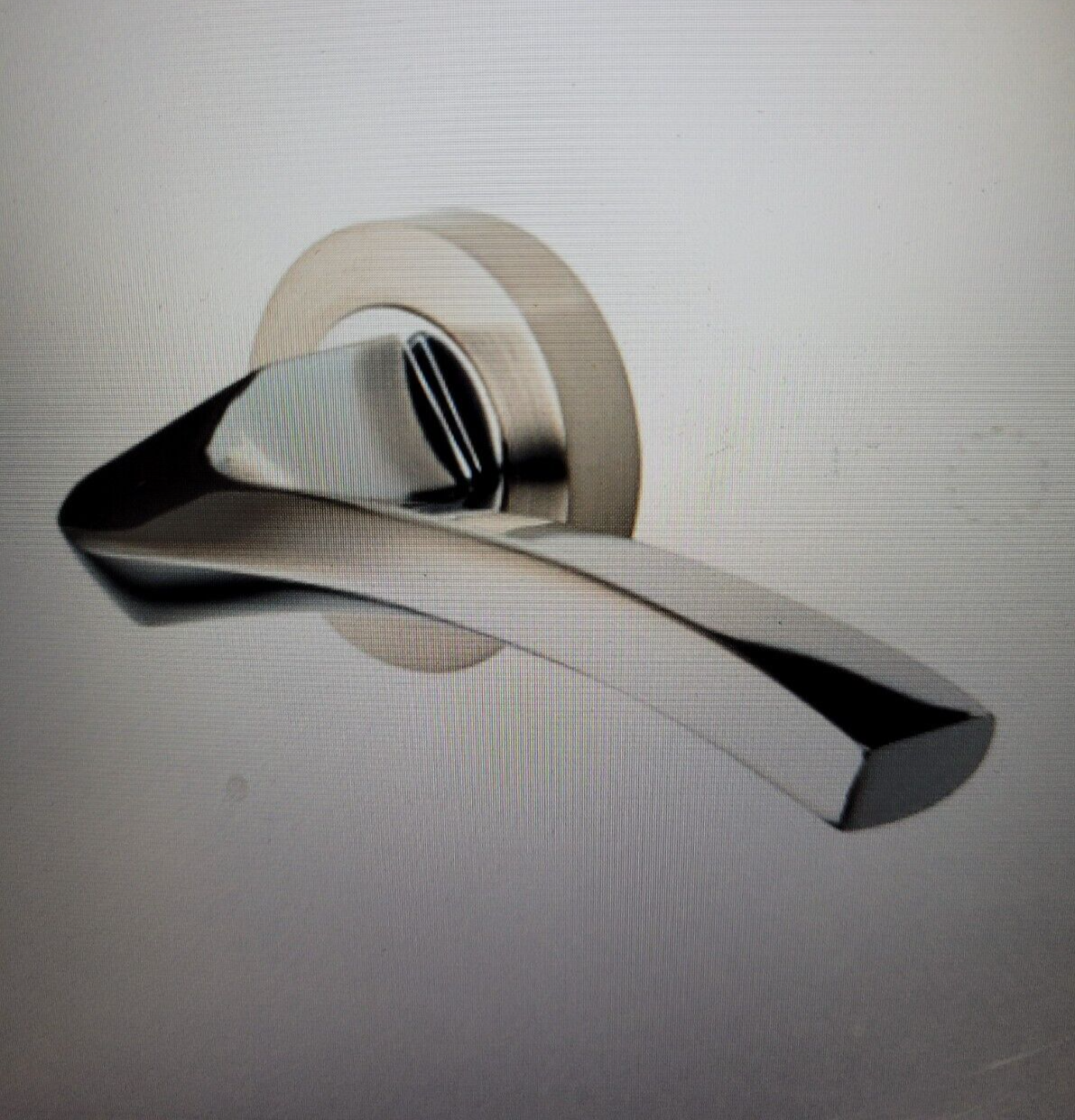 Perry 127mm  Auva Contemporary  Latch Handles Fixings Polished Chrome nickel