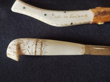 Vintage Finnish Puukko Reindeer Antler Knife