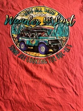 Buc-cees  T Shirt Med 4x4 off road art orange Grocery store brand South East