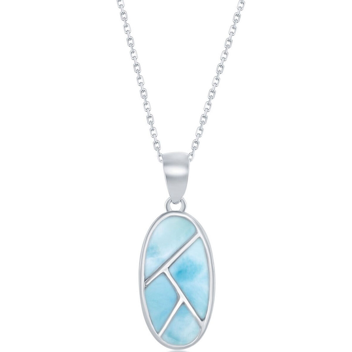 Женская подвеска из стерлингового серебра в форме Ларимара K-8232 7190₽