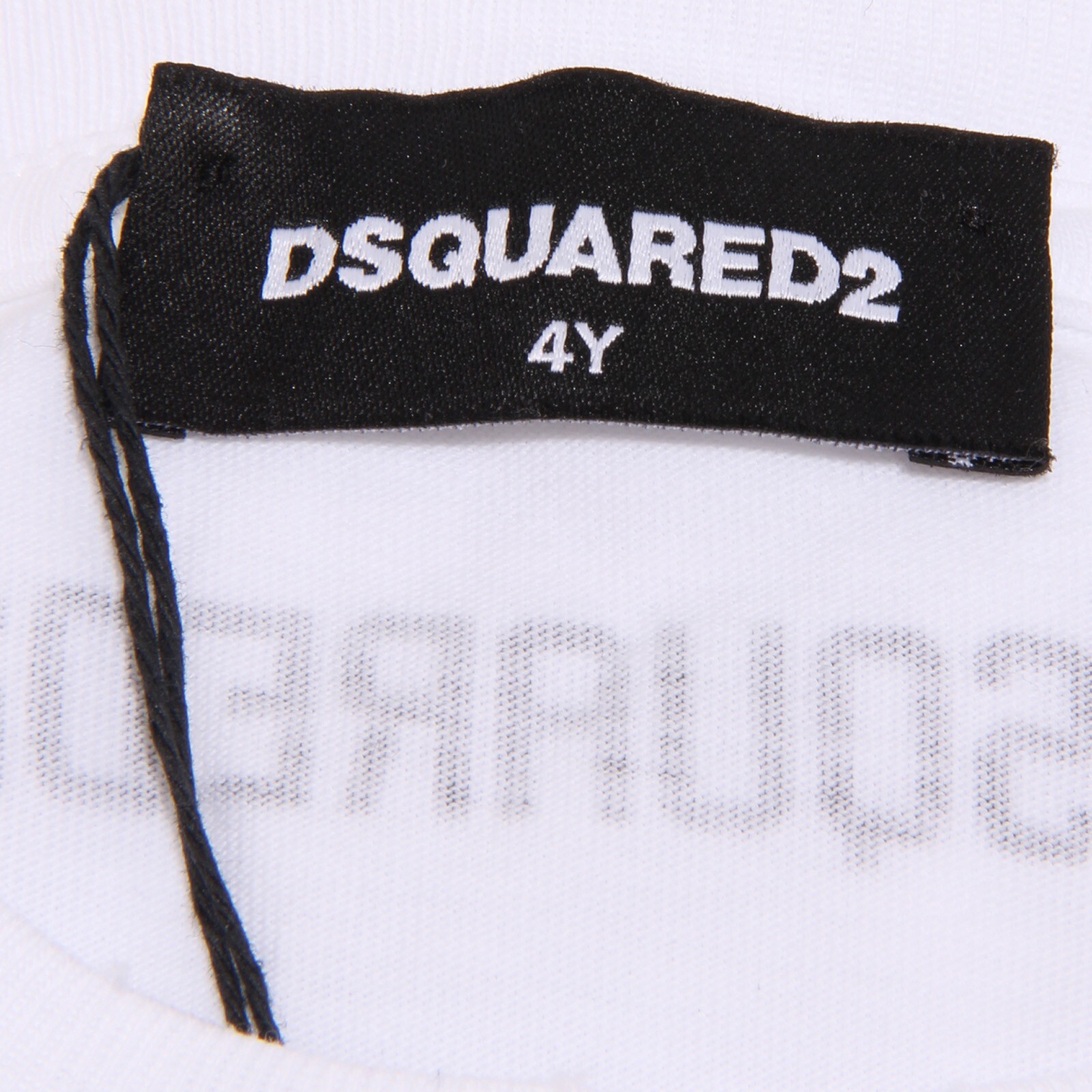 3276U maglia bimbo DSQUARED2 vintage effect white t-shirt kid boy image 4