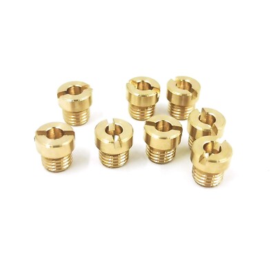 8 Pack Carburetor Main Jets For Holly Carburetor 40-110 1/4"-32 4150 4160 4500 | Brass | 4 In - Foto 3