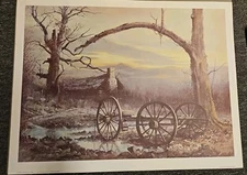 Ben Hampton Signed Print SPRING PLACE dated 1966 Vintage New