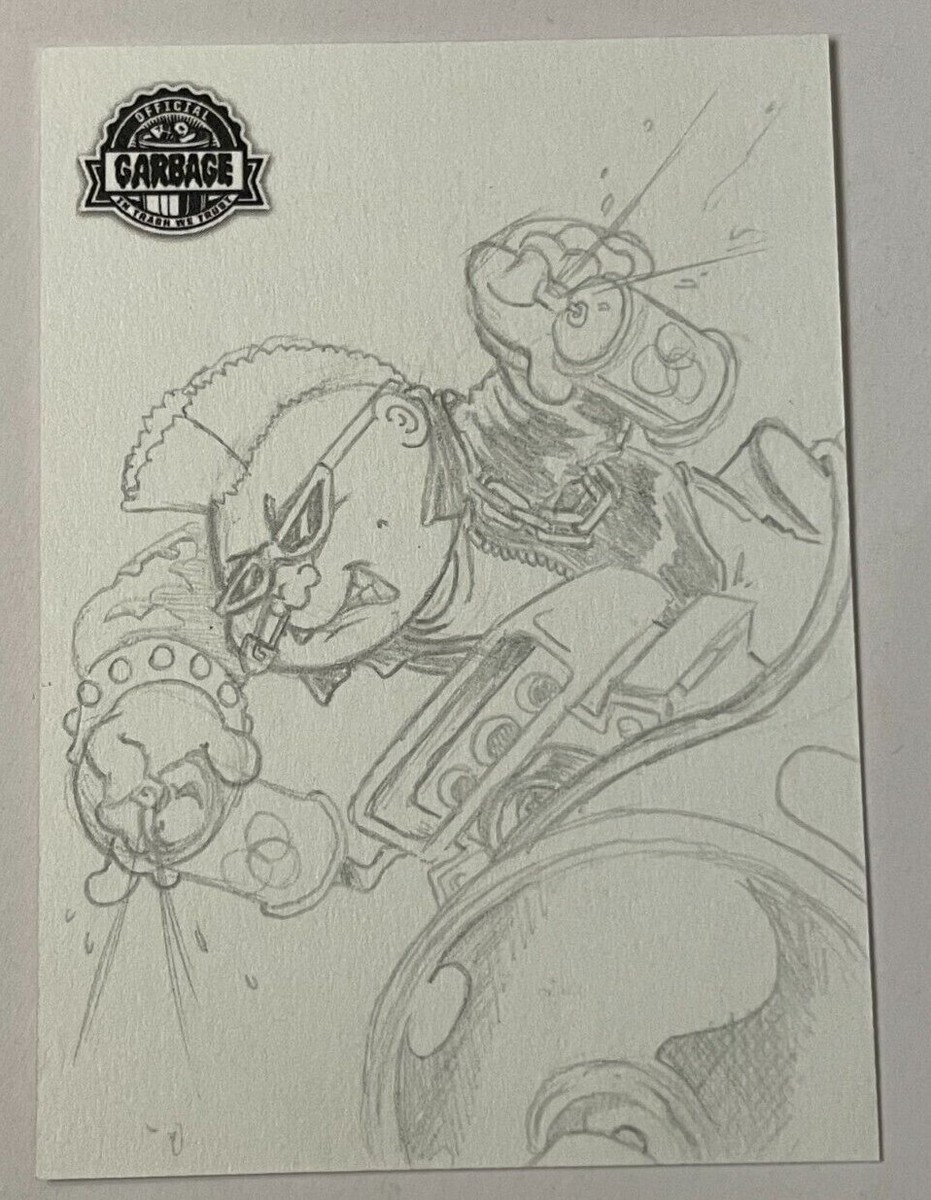 2022 GPK Topps Garbage Pail Kids Krashers 3 K. GRiMM SKETCH CARD