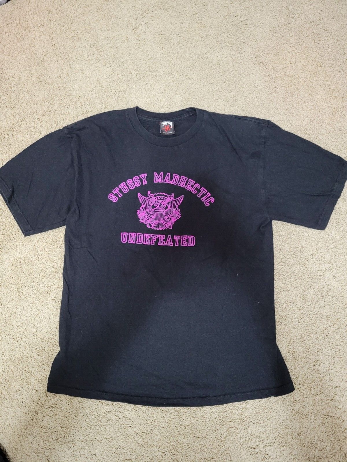 Stussy Mad Hectic Undefeated SMU Undftd T-Shirt Size M