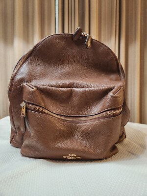 Coach Charlie Large Leather Backpack - Brown 192643369238| eBay
