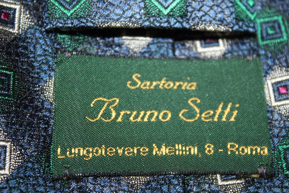 Corbata de seda BRUNO SETTI Made in Italy F50173 Foto 4 de 4