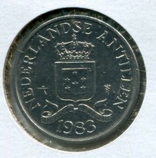 Foreign Coin - Netherlands Antilles - 25 Cents 1983