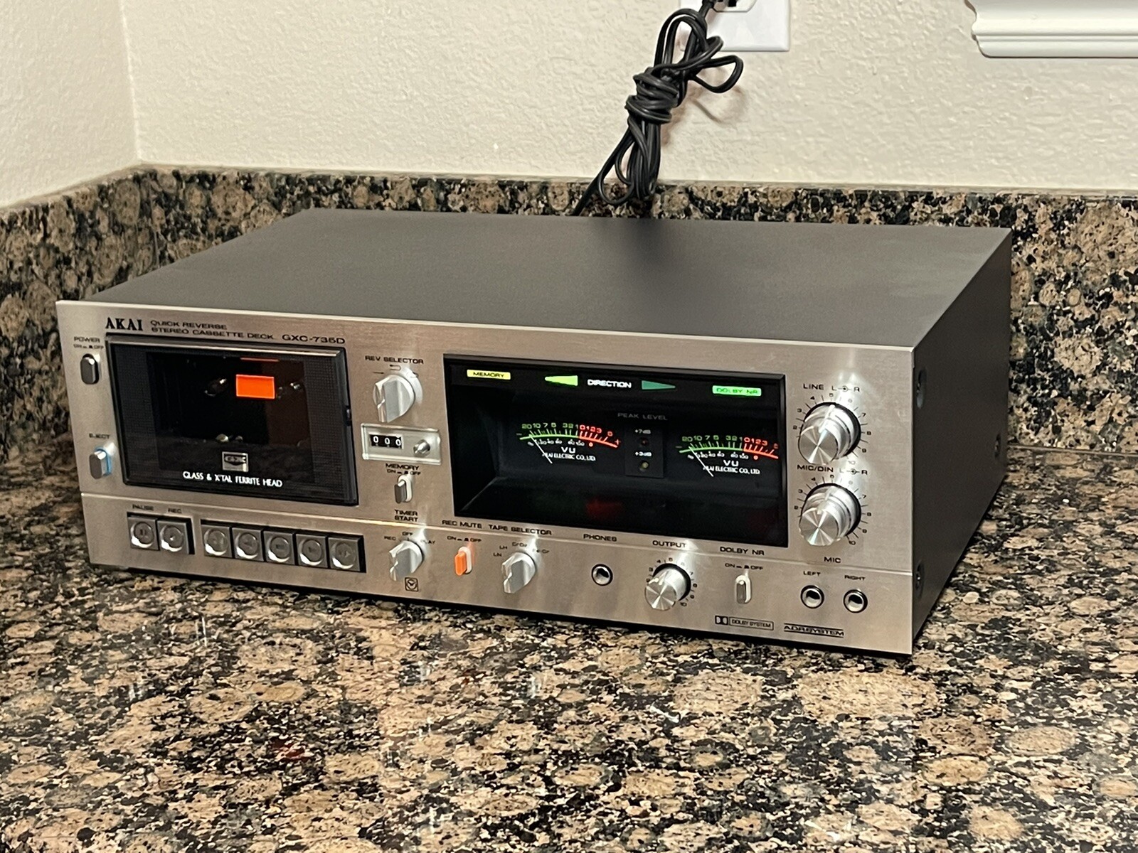 AKAI GXC735D Three Head/Double Capstan Cassette Player Tape Deck eBay