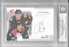 CHUCK KOBASEW CALGARY FLAMES 2002-03 BAP ULTIMATE ROOKIES AUTO SILVER /25000 #18
