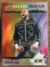 2022 AEW Scorpio Sky FULL RAINBOW ACHIEVEMENT ALLURE Color Flow Card #86172