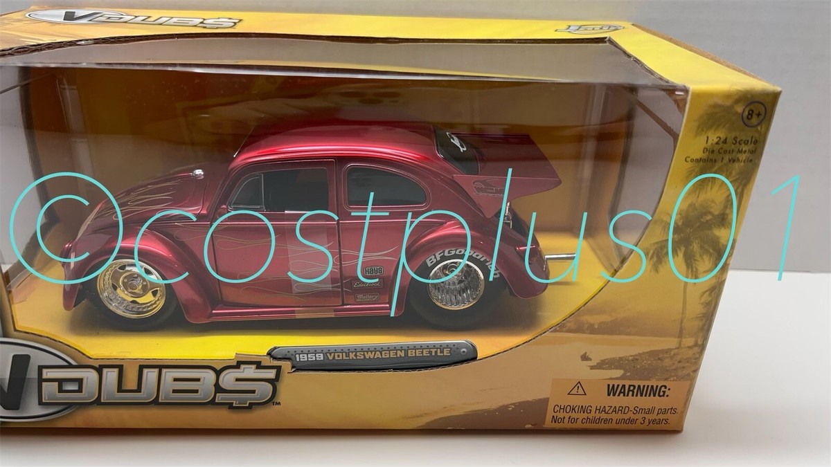 JADA V DUBS 1959 VOLKSWAGEN BEETLE VW 1:24 RED | eBay