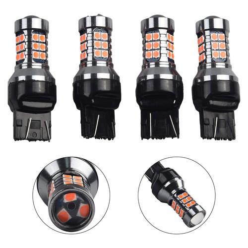 Lot De 6 Ampoules LED AUXITO 7443/7440 Rouge Clignotant Stroboscopique - Pour Feux Stop, Feu Arrière Et Clignotants