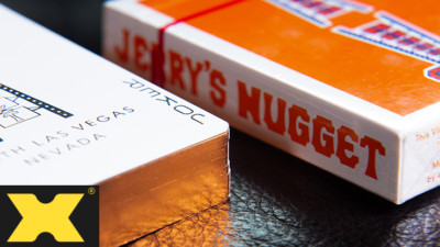 Gilded Vintage Feel Jerry's Nugget Orange Playing Cards
