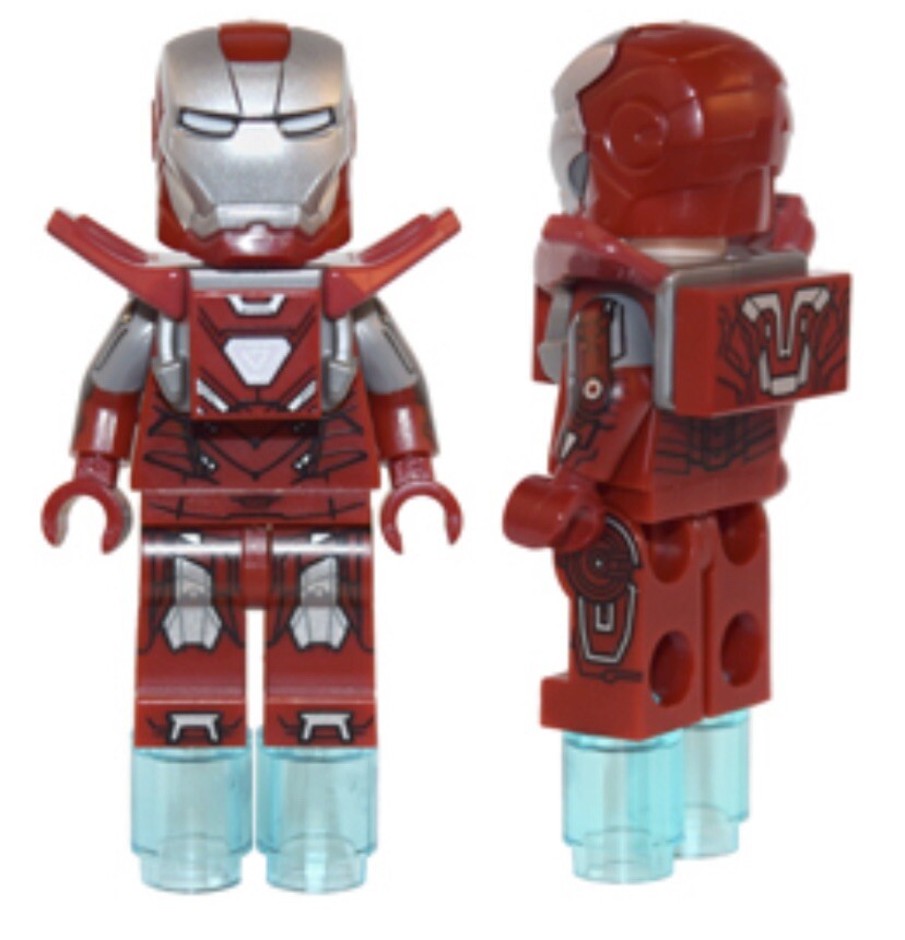 LEGO Iron Man Silver Centurion Mark 33 Armour Minifigure SH232 set 