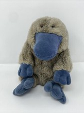 Gund Webber 1275 Duck-Billed Platypus Plush Soft Stuffed 9  Toy Blue Eyes