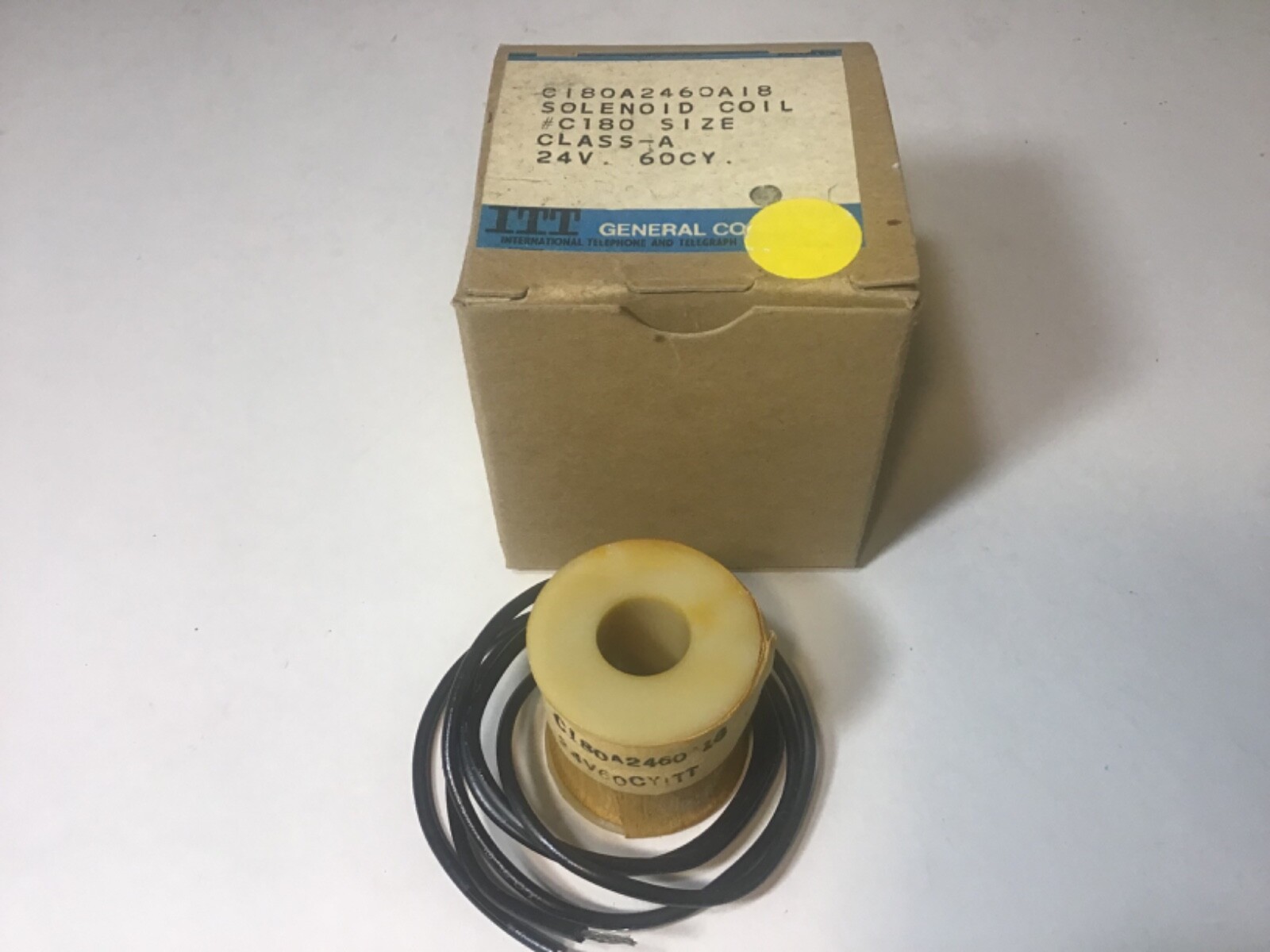 ITT General Controls C180A2460A18 Solenoid Coil Class A 24 Volt 60 Cycle