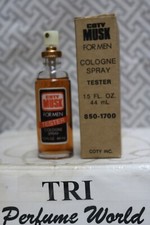 Coty MUSK for Men Cologne Spray 1.5 fl. oz. Brown Box Vintage