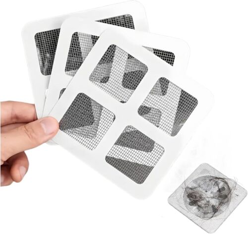 Disposable Shower Drain Hair Catcher Mesh Stickers, 50 Pack 50