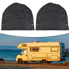 Caravan Tyre Covers Waterproof Material Set of 2 for Effective Protection